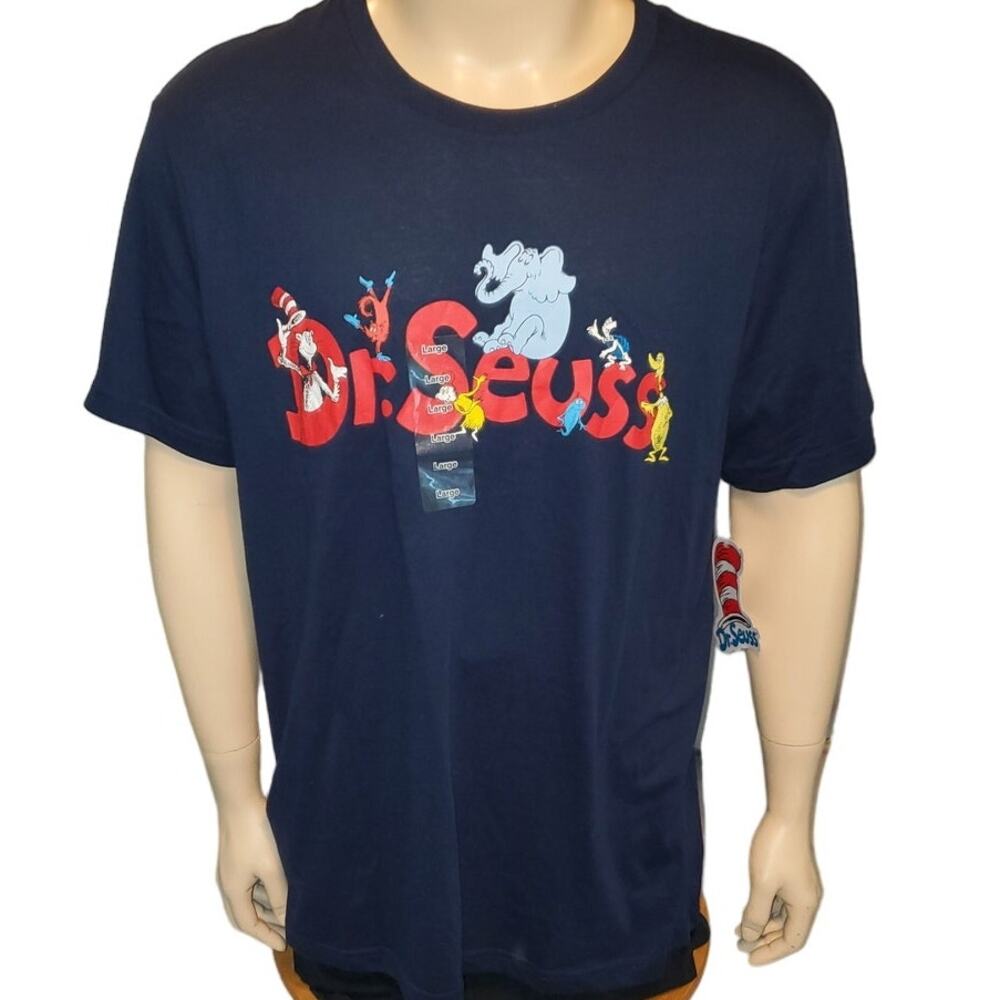 Dr. Seuss Character Graphic T-Shirt / Sleepwear Adult Large NWT